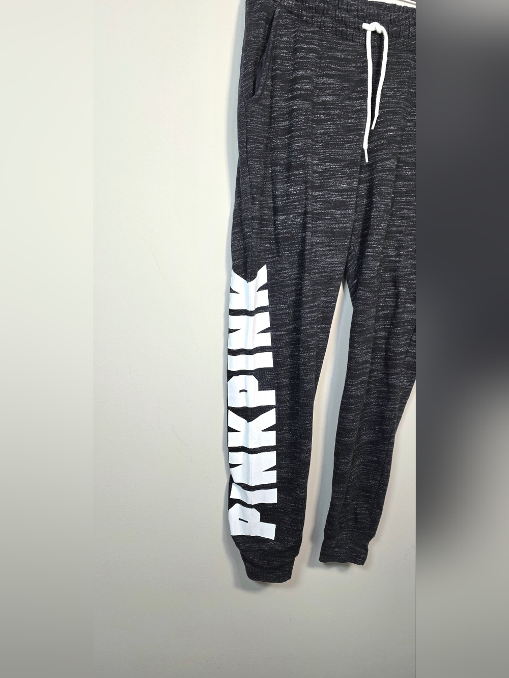 Victoria’s Secret PINK Marled Grey Jogger Set | Quarter-Zip & Joggers | Size M - Picture 6 of 11